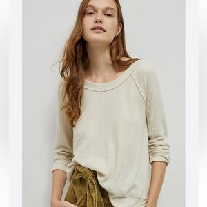 Eri + Ali for Anthropologie, Gretel Tunic Top, small, ivory